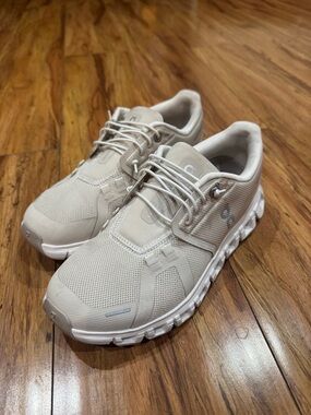On Running Women's On Cloud Sneaker in Beige